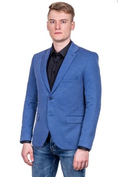 Modna marynarka męska niebieska rozm.54 L/XL