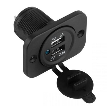 АВТОМОБИЛЬНОЕ ЗАРЯДНОЕ УСТРОЙСТВО USB ДЛЯ УСТАНОВКИ 3.1А 2 ПОРТА