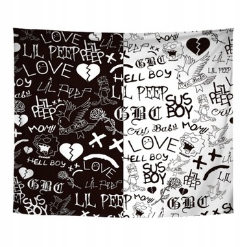 150*100cm gobelin Rap Pop Lil Peep Tapestry wiszą