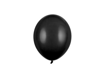 Balony czarne, 30cm, Metallic Black, 10 szt.
