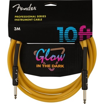 Fender Glow in the Dark Orange kabel gitarowy 3m
