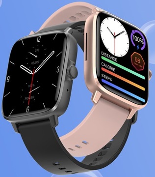 SMARTWATCH ZEGAREK Damski ROZMOWY TELEFONICZNE Menu PL EKG PULS + 2 PASKI