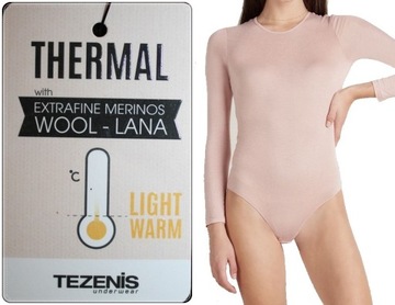 TEZENIS body termiczne THERMAL WEŁNA MERINO L/40