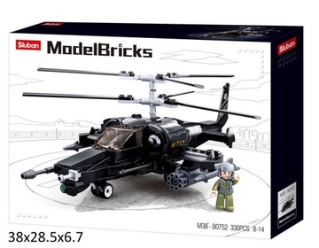 Klocki Sluban helikopter wojsko 330el.