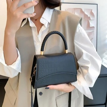 Solid Pu Leather Shoulder Bag Fashion Designer Han