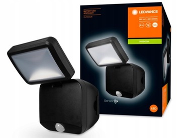 Ledvance LED SPOT naświetlacz LED na baterie SENSOR 4W czarny