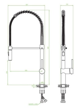 Рея - стоячий смеситель для раковины