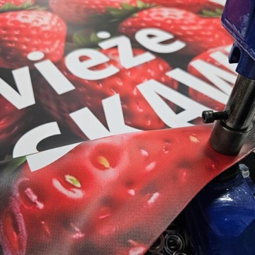 Trwały Baner Reklamowy Sprzedaż Miodu, miód 100x100cm Reklama, Plandeka