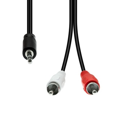 Kabel ProXtend 3-Pin to 2 x RCA M-M 5m Czarny