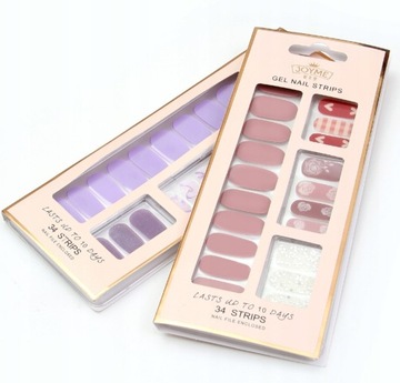 ŻELOWE NAKLEJKI NA PAZNOKCIE NAIL WOMAN JAK HYBRYDA - ZESTAW 102SZT
