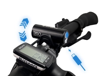 Мощный велосипедный фонарь FRONT REAR для руля o-LIGHT USB SET