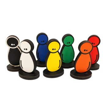 Игровая пешка 7см **деревянная** зеленая