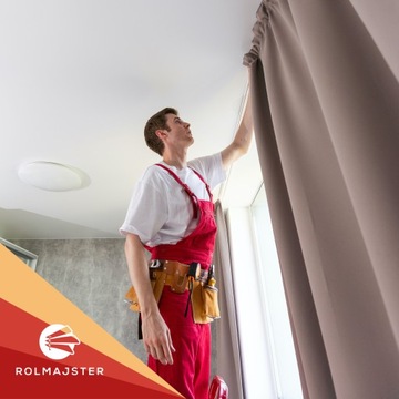 Karnisz sufitowy PODWÓJNY z maskownicą Szyna sufitowa z osłoną 9 CM 600