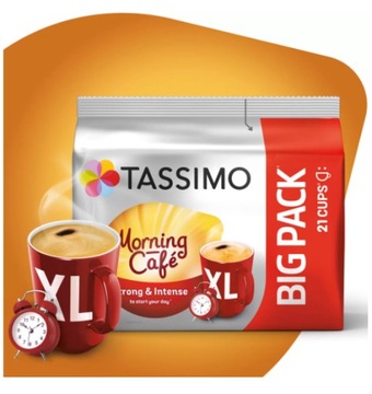 Капсулы Tassimo Morning Cafe XL 5+1 упаковка БЕСПЛАТНО! [126 капсул]