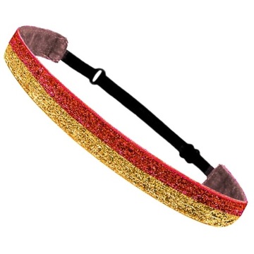 E8BF Adjustable No Slip Glitter Hair Bands Girl Sports Head Bands, Soccer