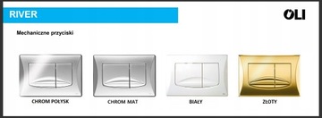 БЕЛАЯ кнопка смыва для унитаза KOŁO SLIM