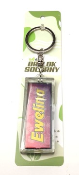 Brelok solarny kluczy PREZENT z imieniem EWELINA