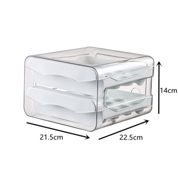 КОНТЕЙНЕР ДЛЯ ХРАНЕНИЯ ЯИЦ С ДВА ЯЩИКА НА 32 ЯИЦА ДЛЯ ХОЛОДИЛЬНИКА