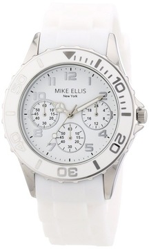Zegarek damski MIKE ELLIS S2703ASS biały silikon