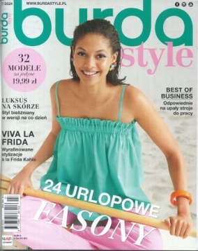 Burda Style 7/2024 24 urlopowe FASONY, VIVA LA FRIDA