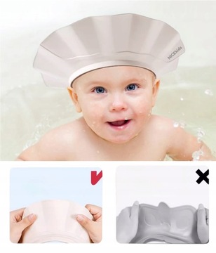 NICEKIDS BATHING BRIDGE, козырек для мытья головы для детского купания, БЕЖЕВЫЙ