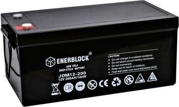 Akumulator do samochodu kempingowego AGM Deep-Cycle 200 Ah Enerblock
