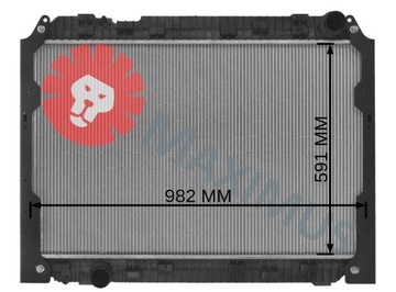 NOWA CHŁODNICA WODY MERCEDES ACTROS MP4 MP5 ANTOS