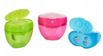 Temperówka potrójna z pojemnikiem ASTRA JUMBO RÓŻ