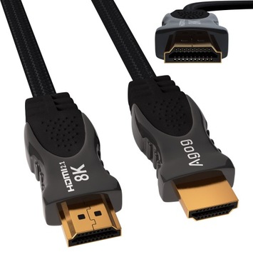 КАБЕЛЬ HDMI 2.1 ВЫСОКОСКОРОСТНОЙ UHD КАБЕЛЬ 8K60Гц 4K120Гц СЕРТИФИЦИРОВАН AGOG 2м