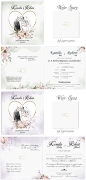 Свадебные Приглашения, Свадебные Сердца, цветы, Серия SP