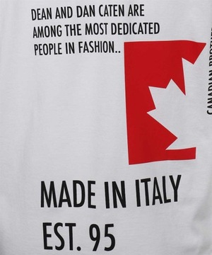 DSQUARED2 męski t-shirt ITALY WHITE koszulka L