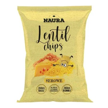 NAURA chrupki LENTIL CHIPS serowe z soczewicą 70g