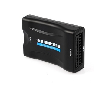 Конвертер HDMI в Euro SCART для RGB ТВ-видеомагнитофона + кабель питания USB