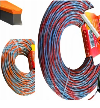 Żyłka tnąca dwukolor do głowicy Carbon 2,4 x 50m POLIAMID
