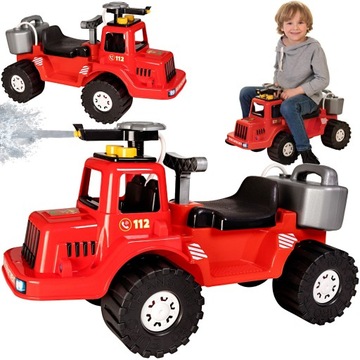 MEGA RIDE-ON Firetruck 72см ВОДЯНОЙ НАСОС Полировка