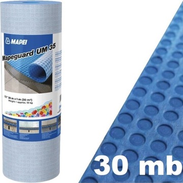 MAPEI Mapeguard UM35 30m 30m2 Mata Kompensacyjna Hydroizolacja Balkon Taras