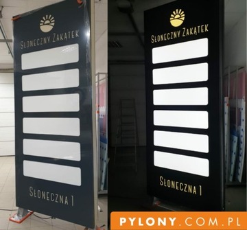 PYLON reklamowy LED Premium 3 x 1,2 m -Producent