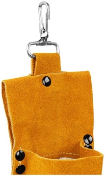 Кожаная сумка для электродов с крепежным крючком, 39 х 8,5 см.