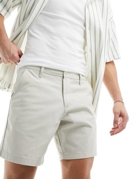 Asos Design beżowe SPODENKI CASUAL KIESZENIE NJ1 jol W34
