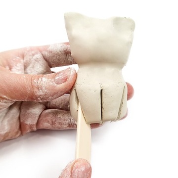 КРЕАТИВНЫЙ НАБОР С САМОЗАТВЕРДЕВАЮЩЕЙ ГЛИНОЙ ЗВЕРИ КАТТИСЫ KIDEA