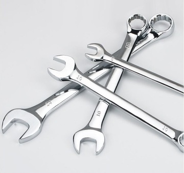 НАБОР КОМБИНИРОВАННЫХ КЛЮЧЕЙ 14 ШТ. ОТКРЫТЫЕ КЛЮЧИ CRV 8-24 мм В КОРПУСЕ