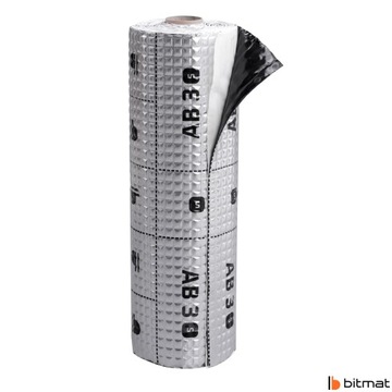 ALUBUTYULOWA коврик из алюминия с клеем, водостойкий, звукоизоляция блока 3мм.