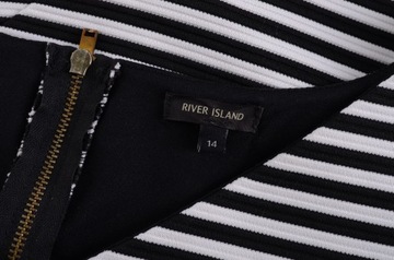 RIVER ISLAND krótki top w paski crop top 40