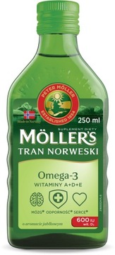 Mollers Tran Norweski jabłkowy 250ml