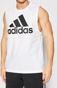 Adidas koszulka bez rękawów okrągły bawełna roz. XXL