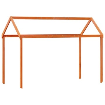Дашок для дитячого ліжка, восковий коричневий, 207x80,5x151,5 см