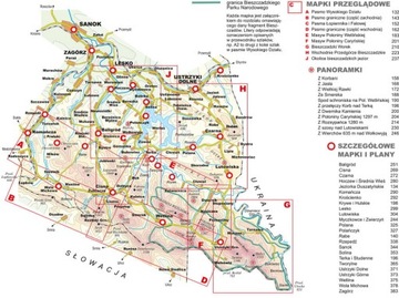 БЕЩАДЫ-РЕВАС ПУТЕВОДИТЕЛЬ + ЛАМИНИРОВАННАЯ КАРТА КОМПАС 2 в 1 2024
