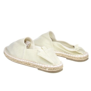 EVEN ODD DAMSKIE ECRU ESPADRYLE METALICZNE 38 MCF