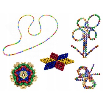 ШАРЫ МАГНИТНЫЕ ЦВЕТНЫЕ NEOCUBE 216 ШТ 3ММ РАДУГА