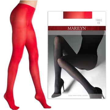 Marilyn Tonic 40 R4 modne rajstopy micro New Red